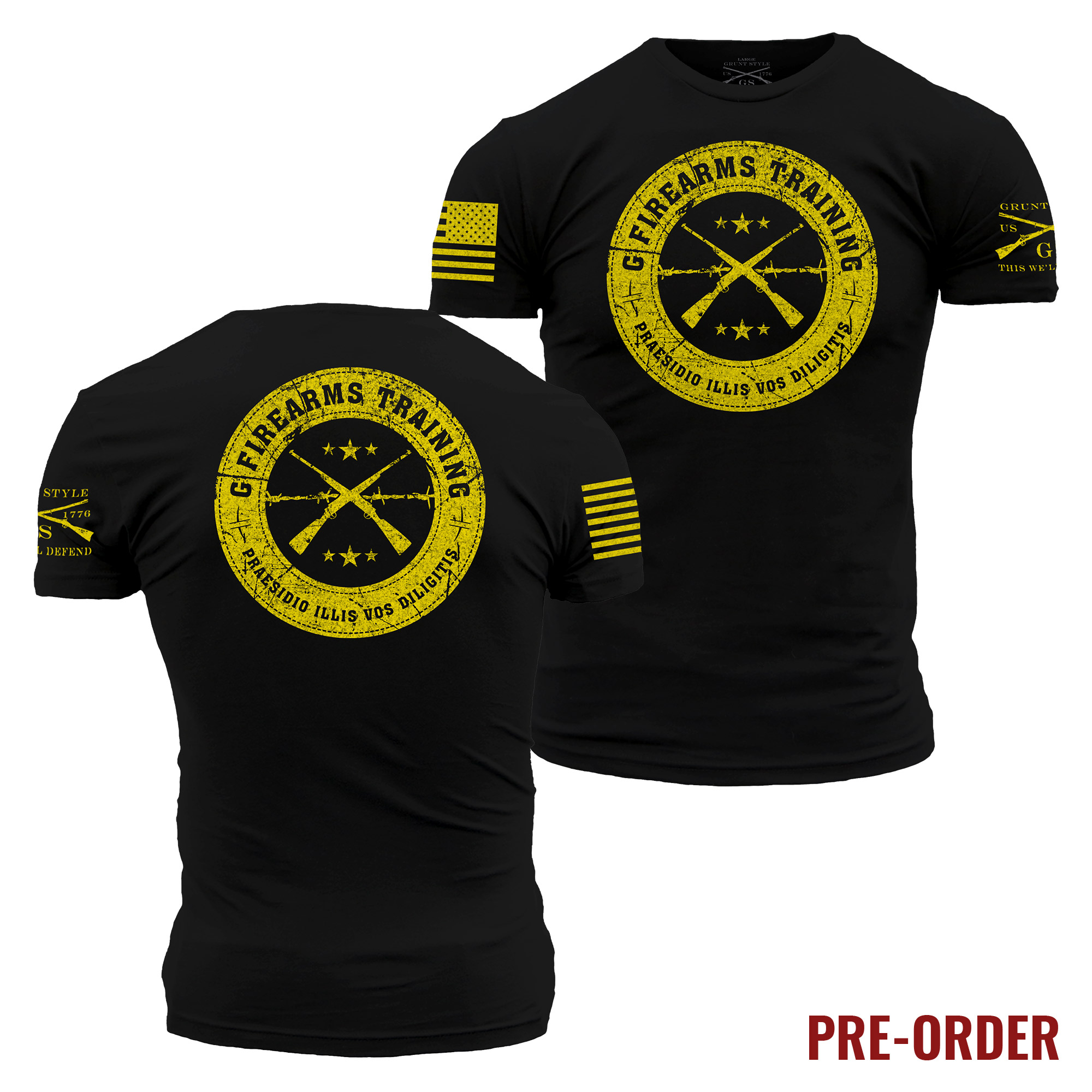 Men's Grunt Style T-Shirt Black/Yellow